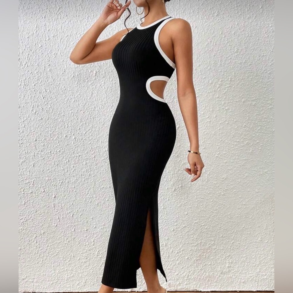 Shein Long Open Back Dress